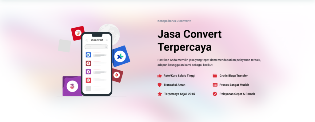 Diconvert : Layanan Konversi Pulsa Terpercaya